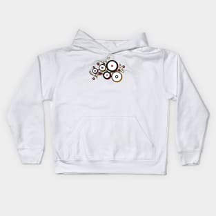 Abstract circles, pattern Kids Hoodie